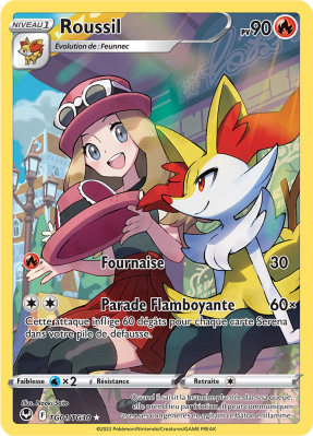 Carte Pokémon Roussil TG01/TG30 Trainer Gallery Tempête Argentée