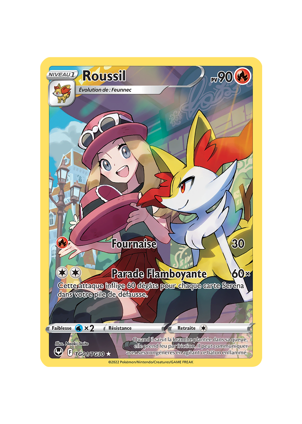 Roussil - TG01/TG30 - Full Art Secrète - Carte Pokémon Tempête Argentée EB12 Roussil - TG01/TG30 - Full Art Secrète - Carte Pokémon Tempête Argentée EB12