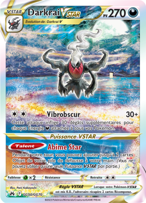 Carte Pokémon Darkrai-VSTAR GG50/GG70 Trainer Gallery Zénith Suprême