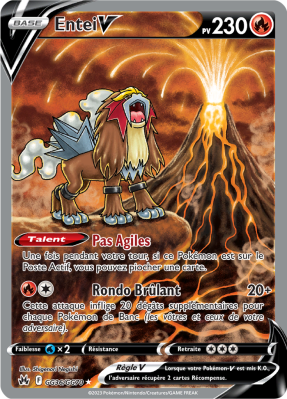 Carte Pokémon Entei-V GG36/GG70 Trainer Gallery Zénith Suprême
