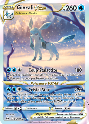 Carte Pokémon Givrali-VSTAR GG40/GG70 Trainer Gallery Zénith Suprême