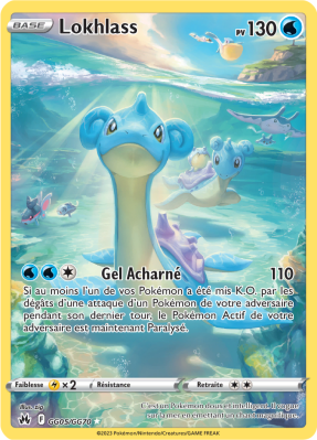 Carte Pokémon Lokhlass GG05/GG70 Trainer Gallery Zénith Suprême