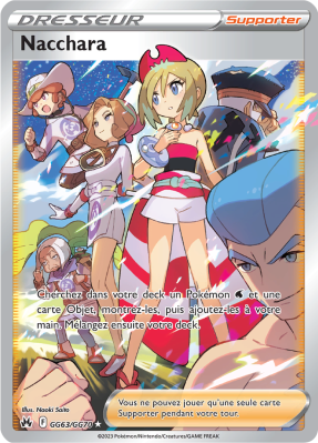 Carte Pokémon Nacchara GG63/GG70 Trainer Gallery Zénith Suprême