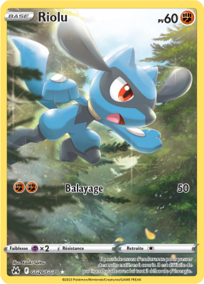 Carte Pokémon Riolu GG26/GG70 Trainer Gallery Zénith Suprême