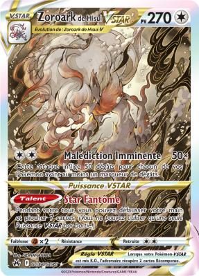 Carte Pokémon Zoroark de Hisui-VSTAR GG56/GG70 Trainer Gallery Zénith Suprême