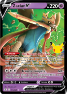 Carte Pokémon Zacian-V 016/025 Ultra Rare Célébrations (JCC)