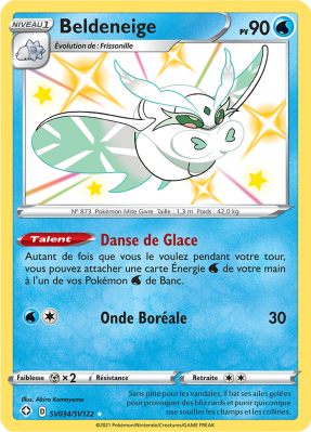 Carte Pokémon Beldeneige SV034/SV122 Ultra Rare Destinées Radieuses
