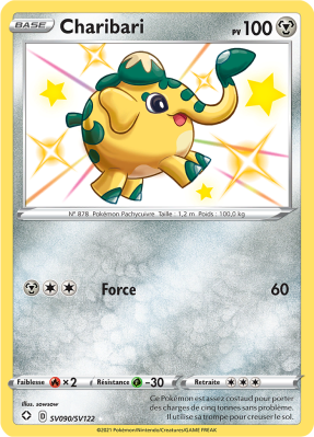 Carte Pokémon Charibari SV090/SV122 Ultra Rare Destinées Radieuses