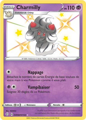 Carte Pokémon Charmilly SV058/SV122 Ultra Rare Destinées Radieuses