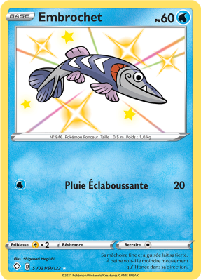 Carte Pokémon Embrochet SV031/SV122 Ultra Rare Destinées Radieuses