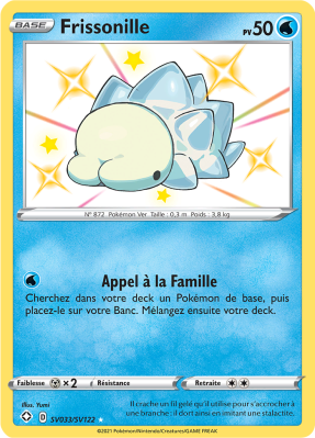 Carte Pokémon Frissonille SV033/SV122 Ultra Rare Destinées Radieuses