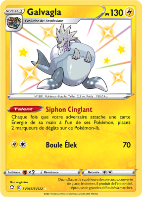 Carte Pokémon Galvagla SV046/SV122 Ultra Rare Destinées Radieuses