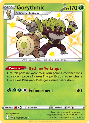 Carte Pokémon Gorythmic SV006/SV122 Ultra Rare Destinées Radieuses
