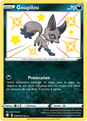 Carte Pokémon Goupilou SV081/SV122 Ultra Rare Destinées Radieuses