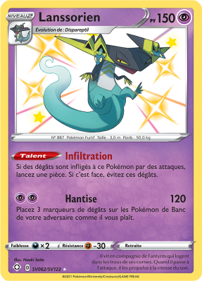 Carte Pokémon Lanssorien SV062/SV122 Ultra Rare Destinées Radieuses