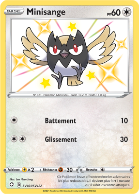 Carte Pokémon Minisange SV101/SV122 Ultra Rare Destinées Radieuses