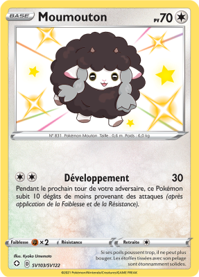 Carte Pokémon Moumouton SV103/SV122 Ultra Rare Destinées Radieuses