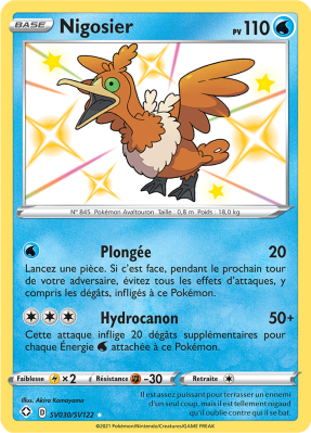 Carte Pokémon Nigosier SV030/SV122 Ultra Rare Destinées Radieuses