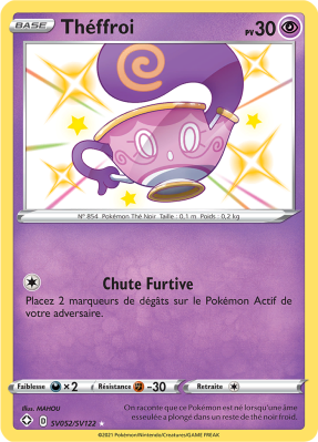 Carte Pokémon Théffroi SV052/SV122 Ultra Rare Destinées Radieuses