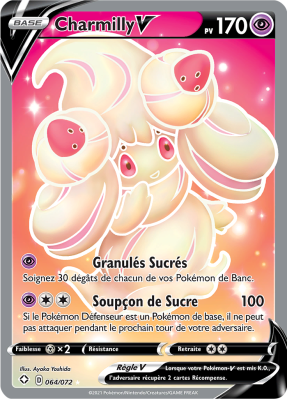 Carte Pokémon Charmilly-V 064/072 Ultra Rare Destinées Radieuses