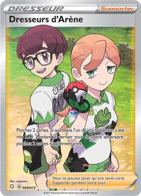 Carte Pokémon Dresseurs d'Arène 068/072 Ultra Rare Destinées Radieuses