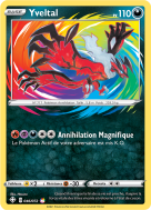 Carte Pokémon Yveltal 046/072 Ultra Rare Destinées Radieuses