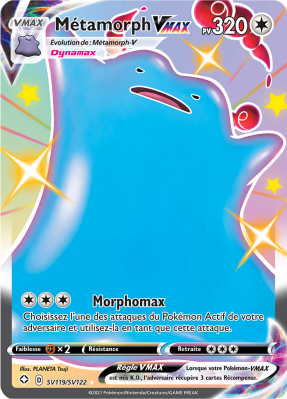Carte Pokémon Métamorph-VMAX SV119/SV122 Ultra Rare Destinées Radieuses