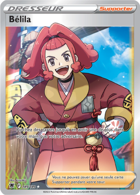 Carte Pokémon Bélila 189/189 Ultra Rare Astres Radieux