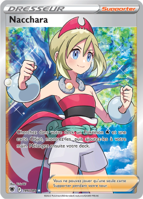 Carte Pokémon Nacchara 186/189 Ultra Rare Astres Radieux