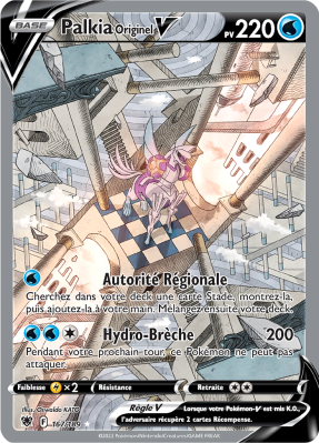 Carte Pokémon Palkia Originel-V 167/189 Ultra Rare Astres Radieux