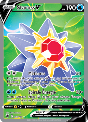 Carte Pokémon Staross-V 166/189 Ultra Rare Astres Radieux