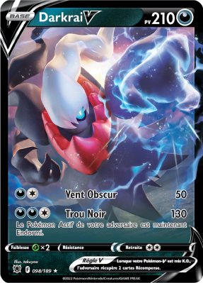 Carte Pokémon Darkrai-V 098/189 Ultra Rare Astres Radieux