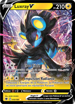 Carte Pokémon Luxray-V 050/189 Ultra Rare Astres Radieux