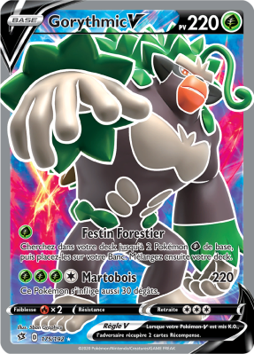 Carte Pokémon Gorythmic-V 175/192 Ultra Rare Clash des Rebelles