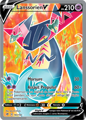 Carte Pokémon Lanssorien-V 183/192 Ultra Rare Clash des Rebelles