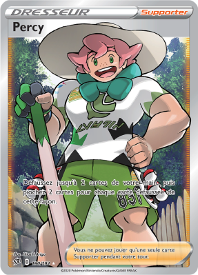 Carte Pokémon Percy 190/192 Ultra Rare Clash des Rebelles