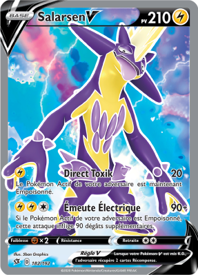 Carte Pokémon Salarsen-V 182/192 Ultra Rare Clash des Rebelles