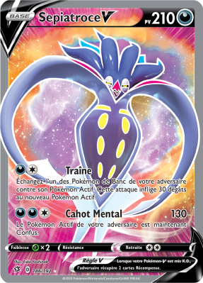 Carte Pokémon Sepiatroce-V 186/192 Ultra Rare Clash des Rebelles