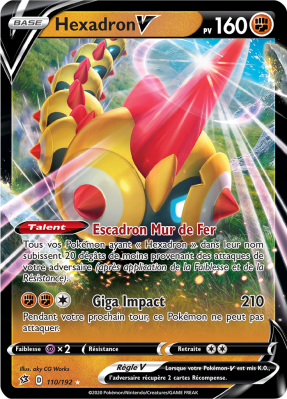Carte Pokémon Hexadron-V 110/192 Ultra Rare Clash des Rebelles