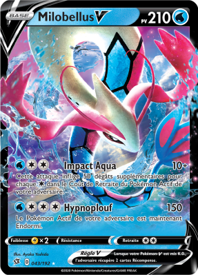 Carte Pokémon Milobellus-V 043/192 Ultra Rare Clash des Rebelles