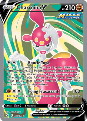 Carte Pokémon Charmina-V 185/203 Ultra Rare Évolution Céleste