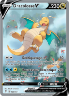 Carte Pokémon Dracolosse-V 192/203 Ultra Rare Évolution Céleste