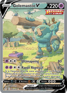 Carte Pokémon Golemastoc-V 182/203 Ultra Rare Évolution Céleste