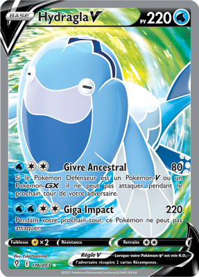 Carte Pokémon Hydragla-V 176/203 Ultra Rare Évolution Céleste