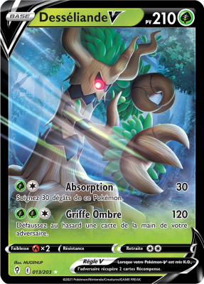 Carte Pokémon Desséliande-V 013/203 Ultra Rare Évolution Céleste