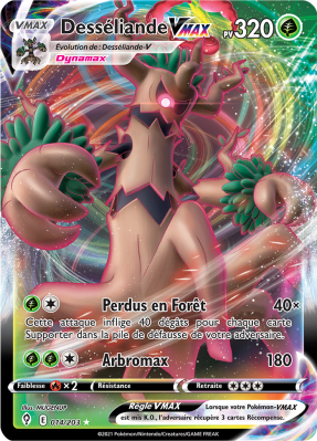 Carte Pokémon Desséliande-VMAX 014/203 Ultra Rare Évolution Céleste