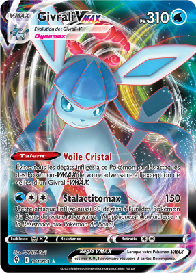 Carte Pokémon Givrali-VMAX 041/203 Ultra Rare Évolution Céleste
