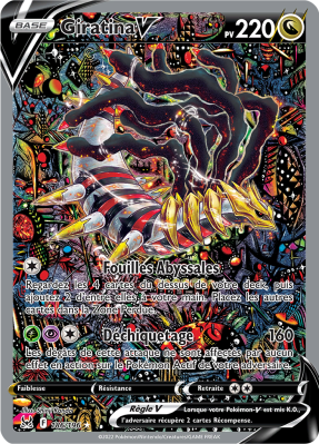 Carte Pokémon Giratina-V 186/196 Ultra Rare Origine Perdue
