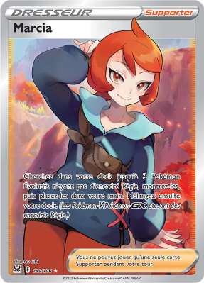 Carte Pokémon Marcia 189/196 Ultra Rare Origine Perdue