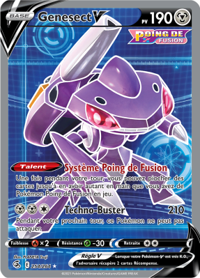 Carte Pokémon Genesect-V 254/264 Ultra Rare Poing de Fusion